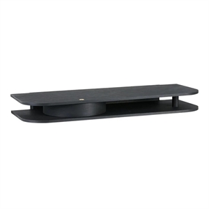 Northern Valet Wall Shelf Black Oak