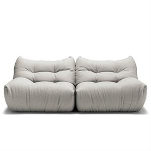 Decotique MONO 2-hengen Sohva, Höyrynharmaa
