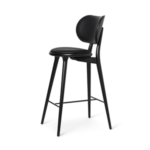 Mater High Stool Baarijakkara selkänojalla Black Beech 74 cm