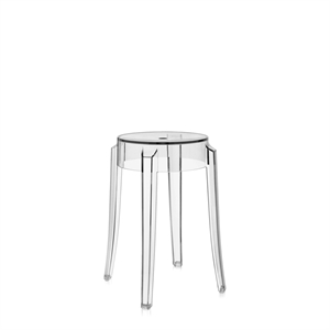 Kartell Charles Ghost Stool H45 Crystal