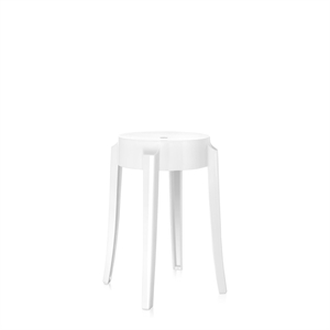 Kartell Charles Ghost Stool H45 Glossy White