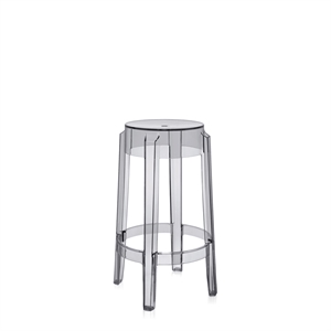 Kartell Charles Ghost Bar Stool H65 Gray