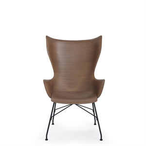 Kartell K/Wood Armchair Black/ Dark Veneer