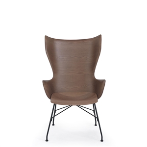 Kartell K/Wood Armchair Black/ Dark Ash Wood