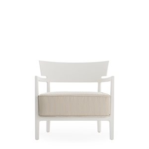Kartell CARA MAT Ulkotuoli Valkoinen/beige