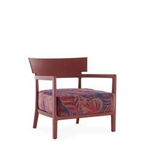 Kartell CARA MAT Liberty Chile Palm -ulkonatuoli Burgundi/Lakka