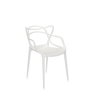 Kartell MASTERS Puutarhatuoli, 4 Osaa, Valkoinen