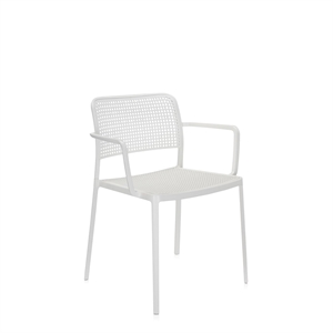 Kartell AUDREY puutarhatuoli käsinojilla valkoinen