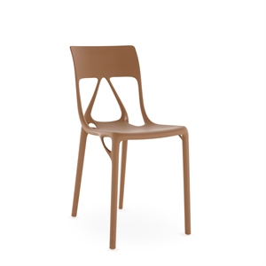 Kartell AI LITE -ruokatuoli, Ruskea