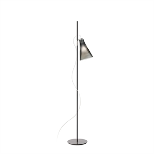 Kartell K-LUX Lattiavalaisin Savunharmaa/musta
