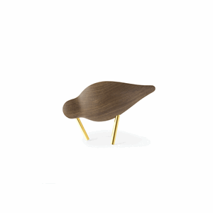 Normann Copenhagen Shorebird Walnut Brass Small