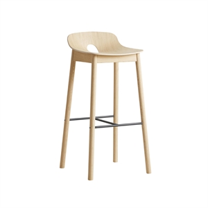 Woud Mono Barstool High Oak