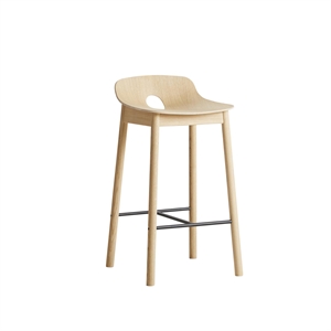 Woud Mono Bar Stool Low Oak