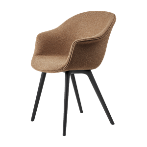 GUBI Bat Dining Chair Plastic Legs Around Bouclé 032