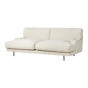 GUBI Flaneur Sofa 2 Seater Indianskop 15 With Legs In Antique Brass