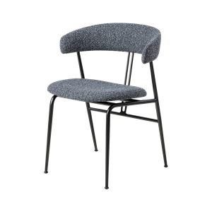 GUBI Violin Dining Chair Around Bouclé 023