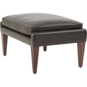 Gubi V11 Ottoman American Walnut/ Coffee Leather