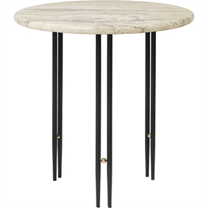 GUBI IOI Side Table Ø50 Black/ Beige