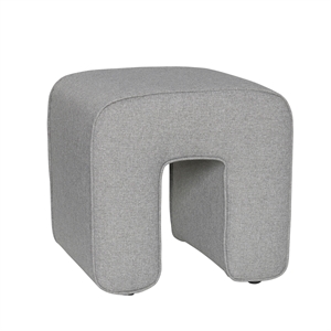 Hübsch Sculpture Pouf Dark Grey