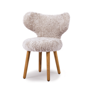 Mazo Wng Dining Chair Sheepskin Moonlight Oak