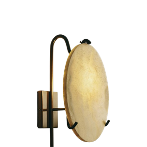 Louise Roe Moon Lantern -seinävalaisin, musta/onyxkivi