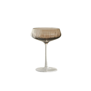 Louise Roe Champagne Coupe -samppanjalasisetti, 4 kpl, savunvärinen