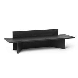 Ferm Living Oblique Bench Black Oiled Oak