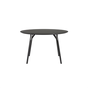 Woud Tree Round Table Ø120 Black/ Gray-black Laminate