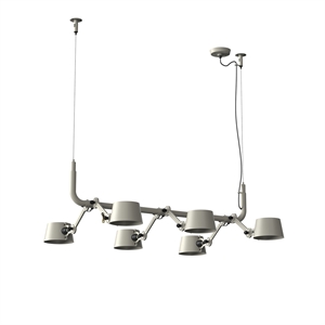 Tonone Bolt -riippuvalaisin, 6 Kpl, Tuhkanharmaa