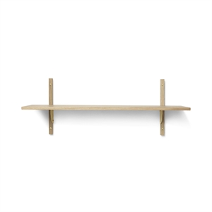 Ferm Living Sector Shelf Single Wide Oak/Brass