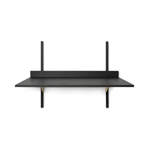 Ferm Living Sector Desk Black Ash/Brass