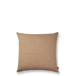 Ferm Living Brown Cotton Pillow Lines