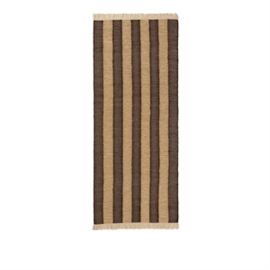 Ferm Living Ives Carpet 80x200 Tan/Chocolate