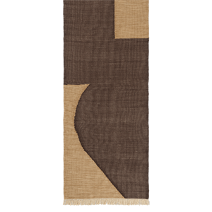 Ferm Living Forene Carpet 80x200 Tan/Chocolate