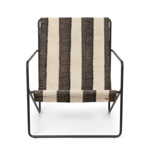 Ferm Living Desert Armchair Black/Off-White/Chocolate