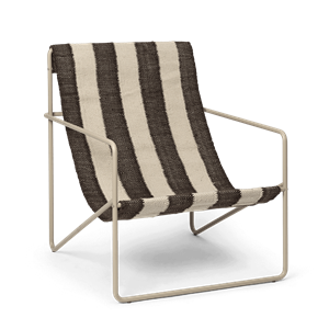 Ferm Living Desert Armchair Cashmere/Off-White/Chocolate