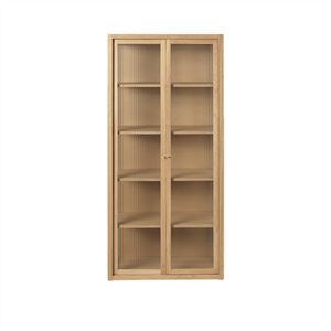 Ferm Living Reed Display Cabinet Natural Oak