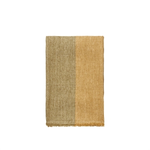 Ferm Living Pila Pellavamatto 120x170 Khaki/vanhentunut Kulta