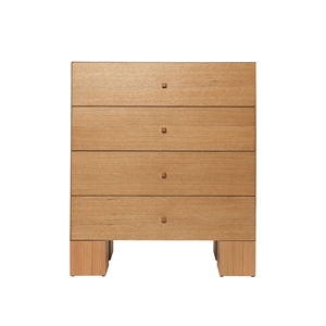 Ferm Living Kuben Lipasto 1x4 Natural Oak