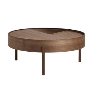 Woud Arc Coffee Table Walnut Ø89