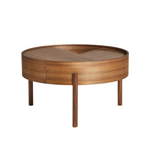 Woud Arc Coffee Table Walnut Ø66