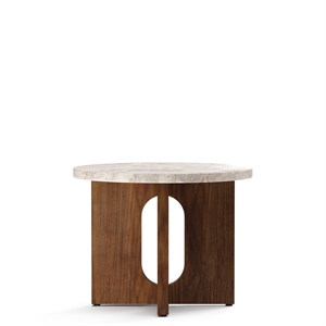 Audo Androgyne Around Coffee Table Walnut/ Kunis Breccia