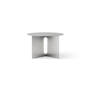 Audo Androgyne Side Table H38 Brushed Steel