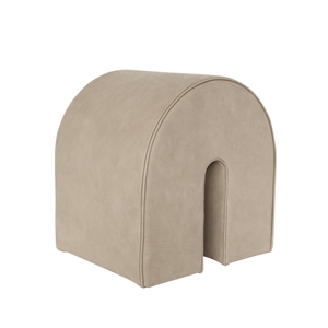 Kristina Dam Studio Curved Pouf Light Brown