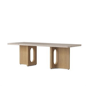 Audo Androgyne Coffee Table Natural Oak/Kunis Breccia Sand