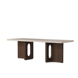 Audo Androgyne Coffee Table Dark Oak/Kunis Breccia Sand