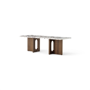 Audo Androgynous Coffee Table Walnut/ Calacatta Viola Marble