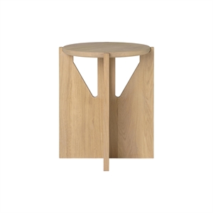 Kristina Dam Studio Simple Stool Lacquered Oak