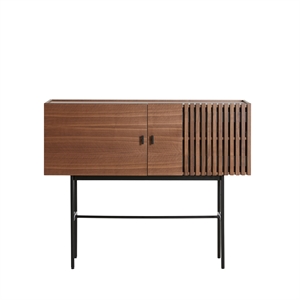 Woud Array Sideboard Walnut veneer/Black 120 cm