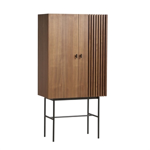 Woud Array Cabinet Walnut veneer/Black 80 cm